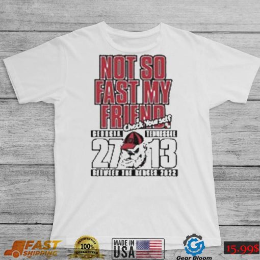 University of Georgia Football 2022 Dawgs Win over Tennessee Score T Shirt