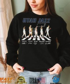 Utah Jazz Team Basketball Abbey Road Signatures Shirt