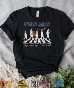 Utah Jazz Team Basketball Abbey Road Signatures Shirt