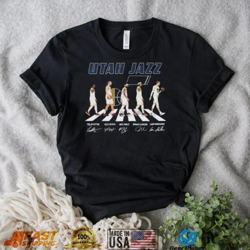 Utah Jazz Team Basketball Abbey Road Signatures Shirt