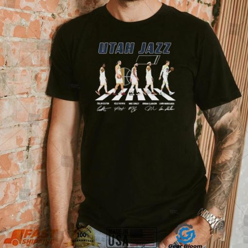 Utah Jazz Team Basketball Abbey Road Signatures Shirt