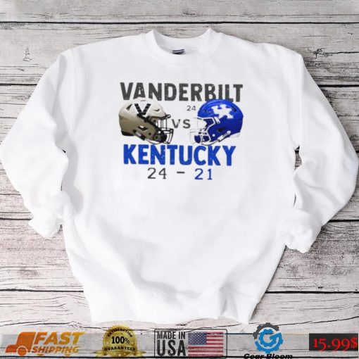 Vanderbilt 24 21 Kentucky football 2022 game day matchup final score shirt