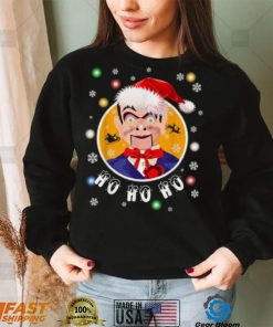 Ventriloquist Dummy In Santa Hat Christmas Shirt