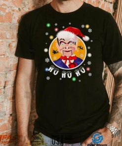 Ventriloquist Dummy In Santa Hat Christmas Shirt