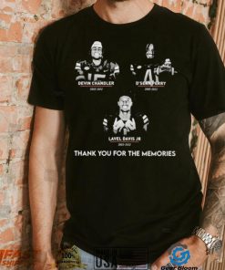 Virginia Tech Football Lavel Davis Jr Devin Chandler And D’Sean Perry Thank You For The Memories Shirt