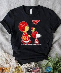 Virginia Tech Hokies Charlie Brown and Snoopy Woodstock shirt