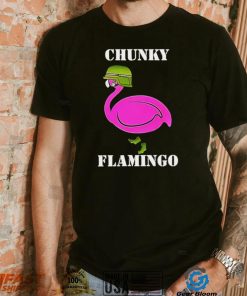 Chunky Flamingo veteran hat art shirt