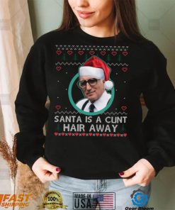 Sopranos Santa Is A Cunt Hair Away Ugly Christmas Sweater Shirt