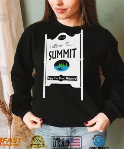 Welcome to Summit enjoy the great outdoors shirt