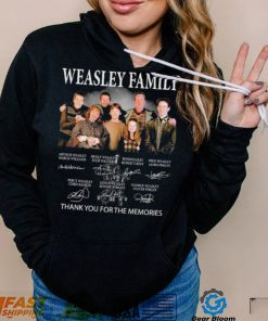 Wesley Family Thank You For The Memories Signatures Shirt