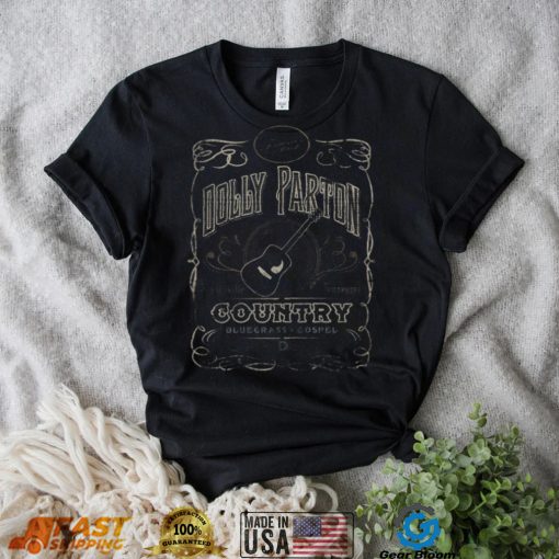 Whiskey Label Dolly Partons New Design T Shirt