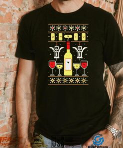 Wine Christmas Ugly Pattern shirt