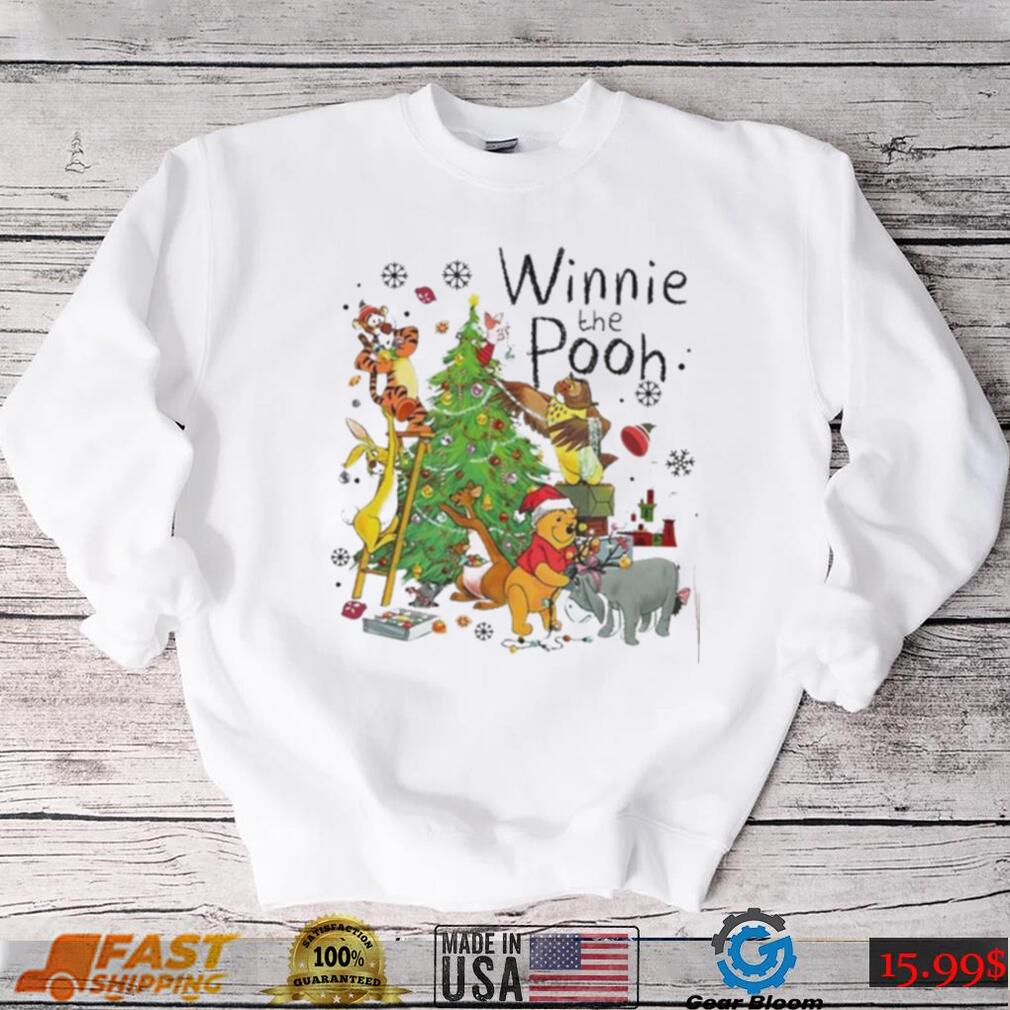 Winnie The Pooh Christmas Disney Shirt, Christmas Holiday Long Sleeve