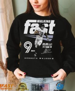 Kenneth Walker Seattle Seahawks Walking Fast Signature Shirt