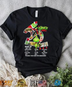 Years The Grinch Stole Christmas Signatures Thank You For The Memories Shirt