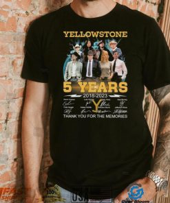 Yellowstone 5 Years 2018 2023 Thank You For The Memories Signatures Shirt