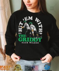 Zach Wilson New York Jets Hit ‘Em With The Griddy Signature Shirt