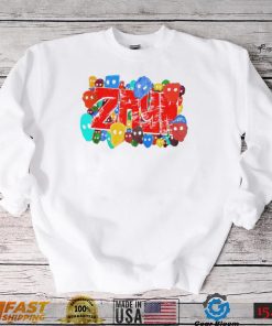 Zayn Malik NIL faces colorful logo shirt