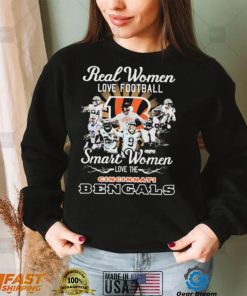 Real Women Love Football Smart Women Love The Cincinnati Bengals Shirt