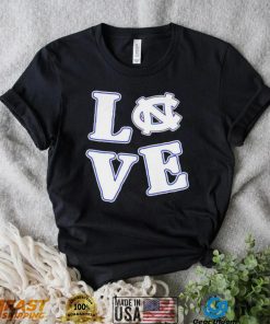 Love North Carolina Tar Heels T Shirt