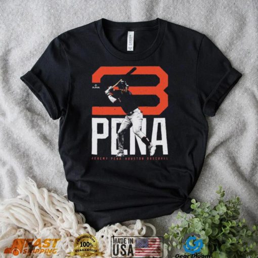 Jeremy Pena Houston Astros Bold Number 2022 Shirt