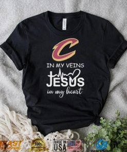 cleveland cavaliers in my veins jesus in my heart shirt Shirt