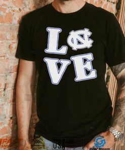 Love North Carolina Tar Heels T Shirt