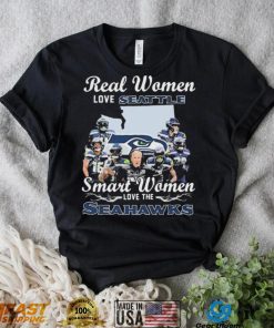 NFL Real Women Love Seattle Smart Women Love The Seahawks Signatures Shirt