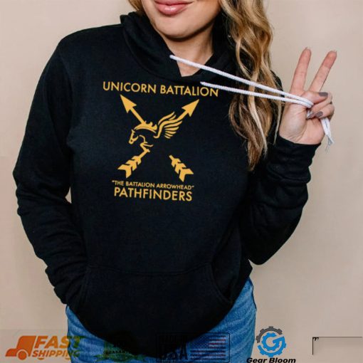 Unicorn Battalio the Battalion Arrowhead Pathfinders logo shirt