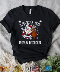 Let’s Go Brandon Santa Reindeer Christmas Holiday Biden Shirt