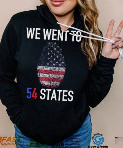 We Went To 54 States, Fingerprint President Biden T Shirt