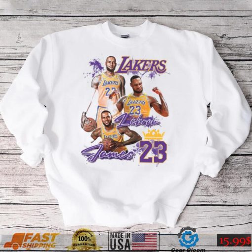 Lebron James T shirt, 23 Lakers Shirt, Los Angeles Lakers Shirt, NBA Team Lakers T Shirt