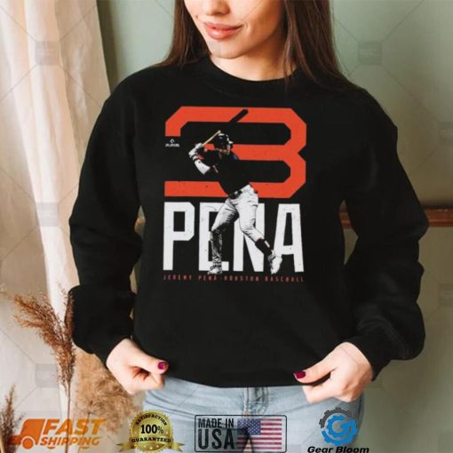 Jeremy Pena Houston Astros Bold Number 2022 Shirt