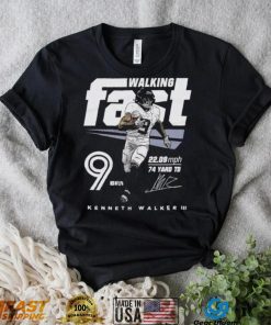 Kenneth Walker Seattle Seahawks Walking Fast Signature Shirt