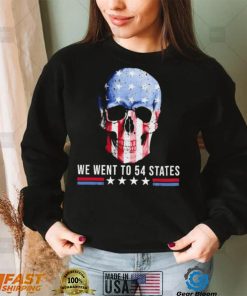 Skull We Went To 54 States T Shirt