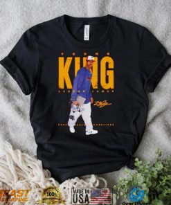 Lakers T Shirt, Lebron James Young King Los Angeles Lakers Signature shirt, Lebron Jame Shirt