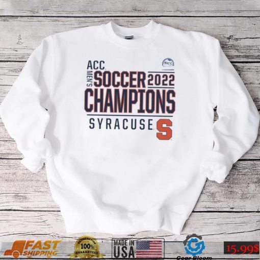 syracuse orange 2022 acc mens soccer conference tournament champions t shirt Shirt