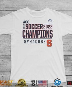 syracuse orange 2022 acc mens soccer conference tournament champions t shirt Shirt