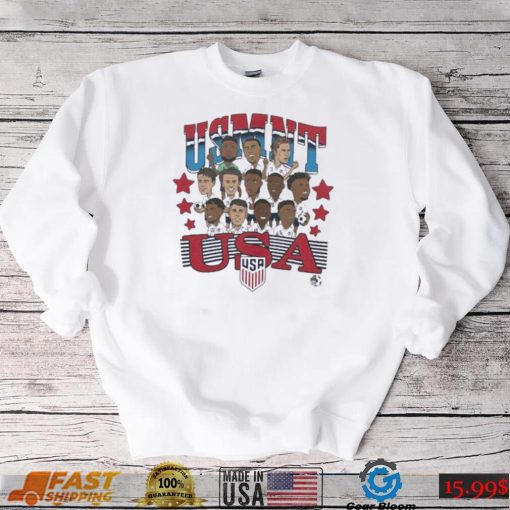 usmnt team caricatures t shirt Shirt