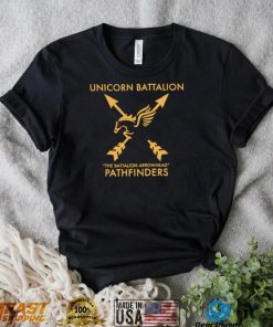 Unicorn Battalio the Battalion Arrowhead Pathfinders logo shirt