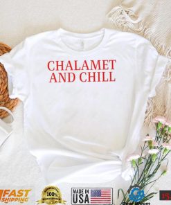 Elizabeth Olsen chalamet and chill T Shirt