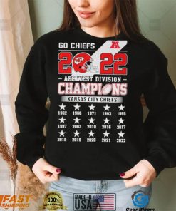 Go Chiefs 2022 AFC West Division Champions Kansas City Chiefs Shirt