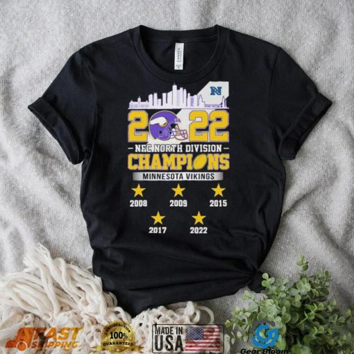 2022 NFC North Division Champions Minnesota Vikings 2008 2022 Shirt