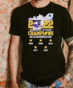 2022 NFC North Division Champions Minnesota Vikings 2008 2022 Shirt