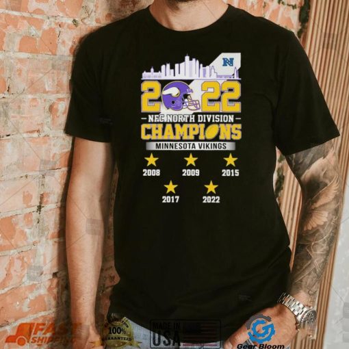 2022 NFC North Division Champions Minnesota Vikings 2008 2022 Shirt