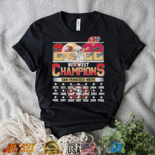 2022 NFC West Champions San Francisco 49ers 1970 2022 Shirt