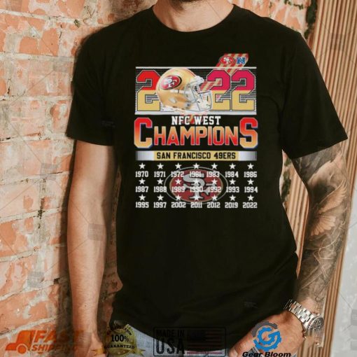 2022 NFC West Champions San Francisco 49ers 1970 2022 Shirt