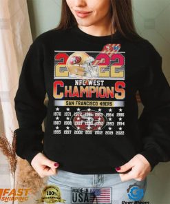 2022 NFC West Champions San Francisco 49ers 1970 2022 Shirt