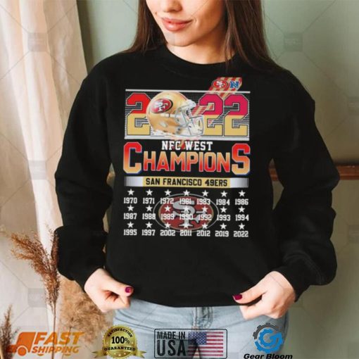 2022 NFC West Champions San Francisco 49ers 1970 2022 Shirt