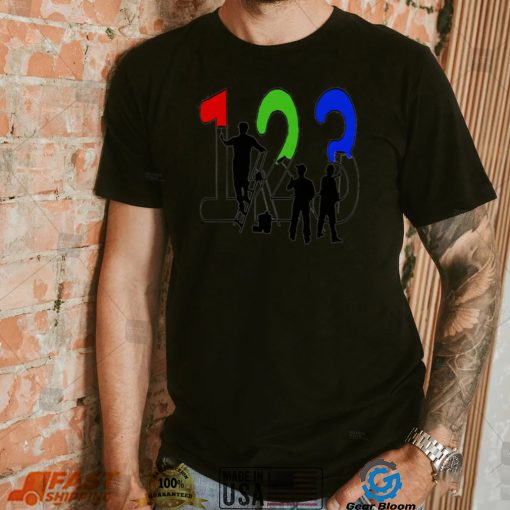 Paint by Numbers 1 2 3 art shirt